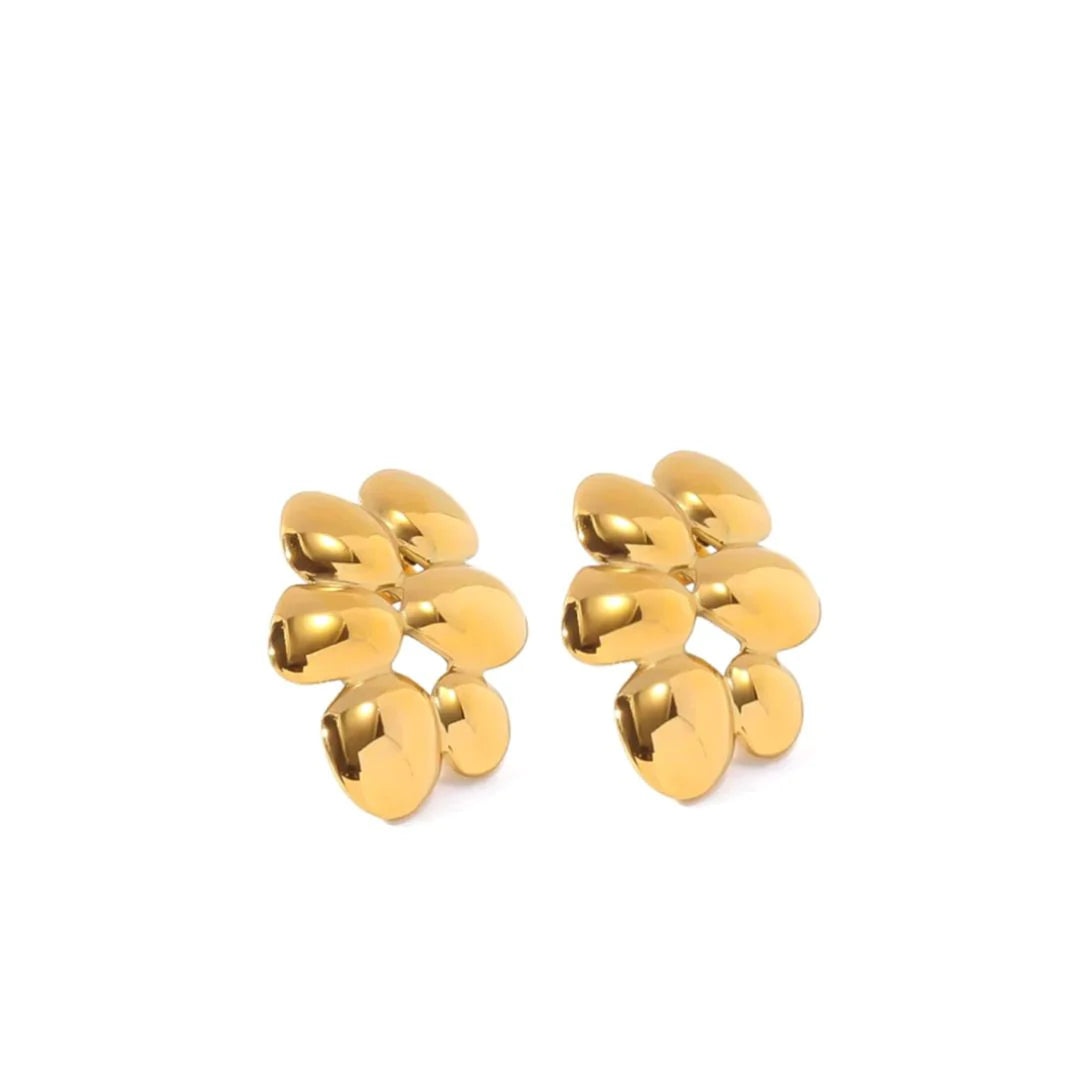 Gold Cluster Statement Stud