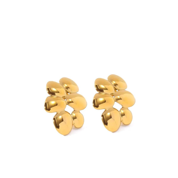 Gold Cluster Statement Stud