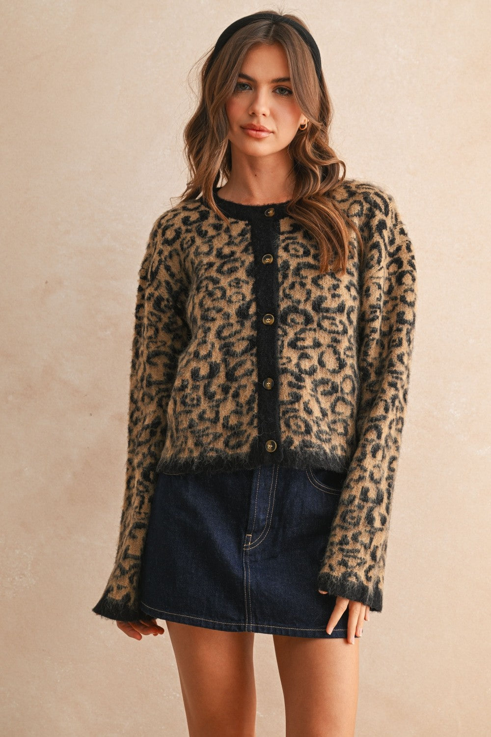 Josie Leopard Cardigan