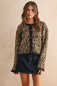 Josie Leopard Cardigan