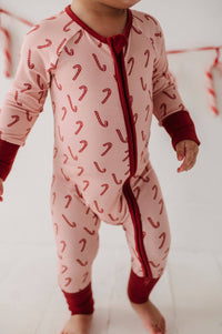 Christmas Long Sleeve Zip Romper