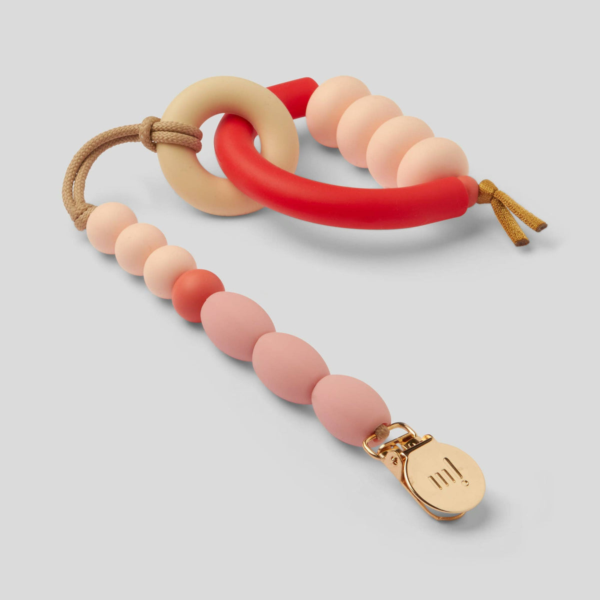 Rose Arch Ring Teether + Clip Set