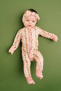 Vintage Floral Stripe Bamboo Sleeper