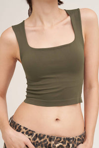 Clean Line Square Neck Top