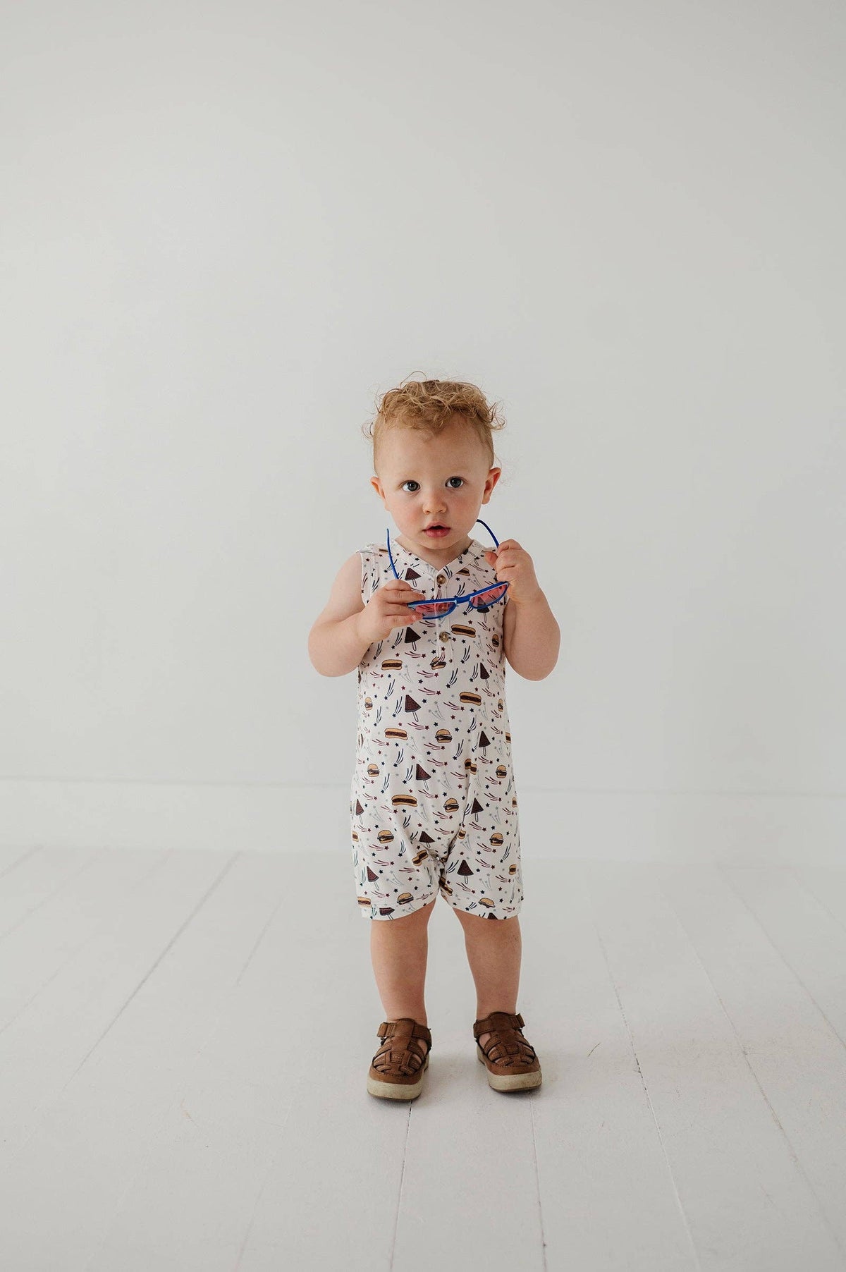 Boy's Sleeveless Romper