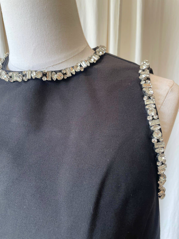 Meghan Crystal Trim Top