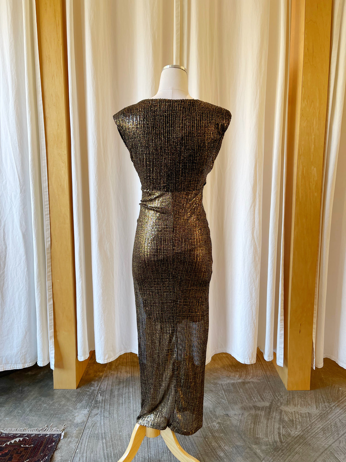 Dazzle Foil Midi Dress