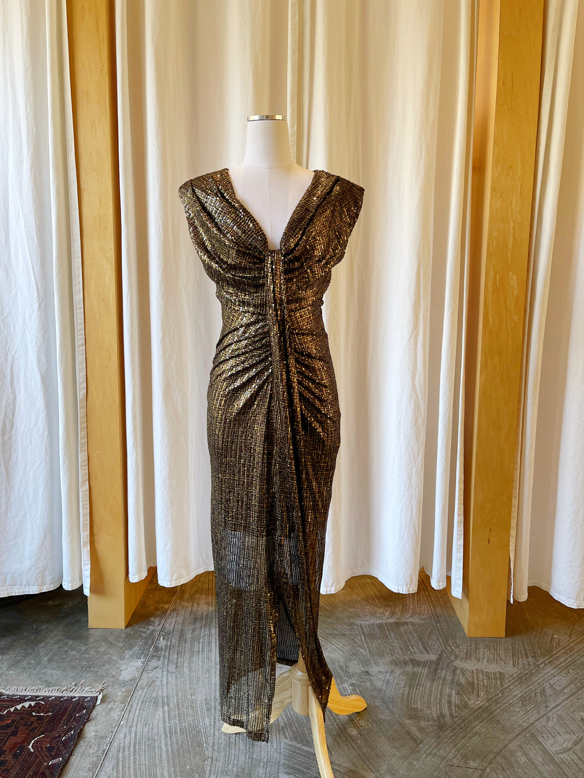 Dazzle Foil Midi Dress