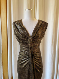 Dazzle Foil Midi Dress