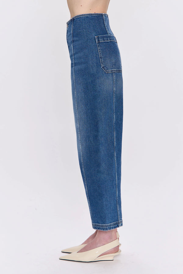 Blair High Rise Seamed Barrel - Soho