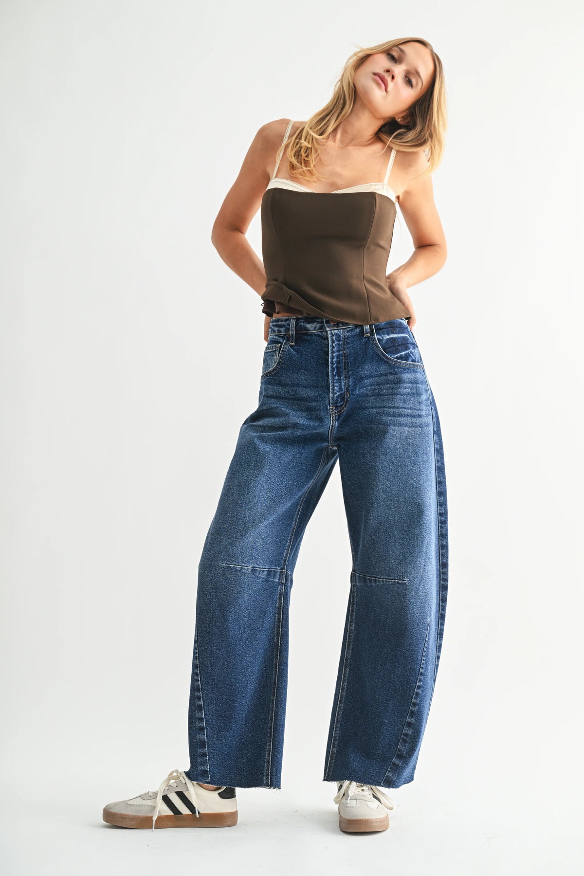Jessie Seamed Barrel Denim