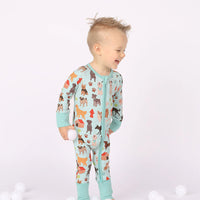 Dogs Bark Bamboo Convertible Baby Pajamas