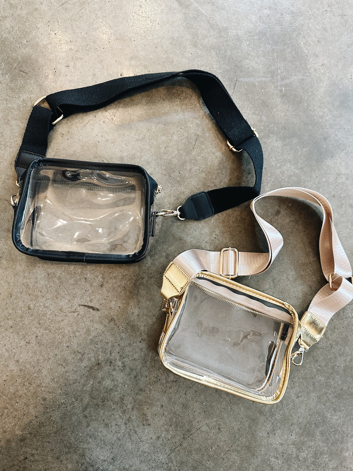 Stella Clear Rectangle Bag- assorted colors