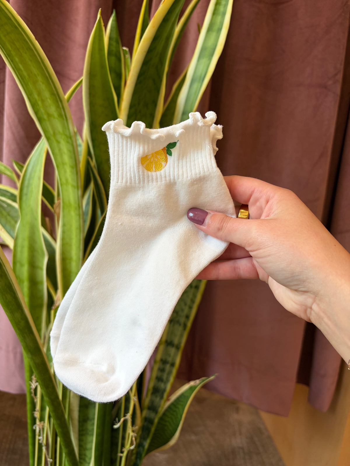 Embroidered Socks by ABEDNEGO