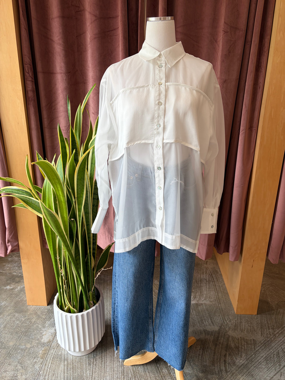 Lana Crop High Rise Ultra Wide Jean - Cityscape