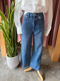 Lana Crop High Rise Ultra Wide Jean - Cityscape