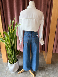 Lana Crop High Rise Ultra Wide Jean - Cityscape