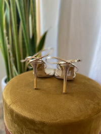 Esra Gold Metallic Heel