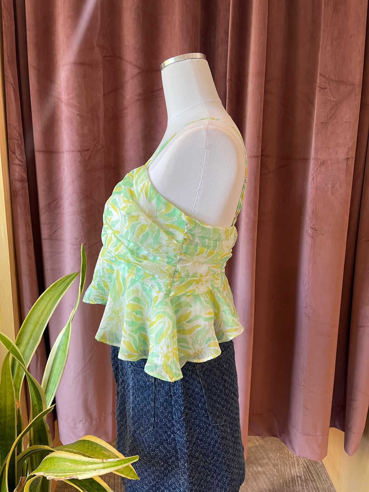 Seaglass Ruffle Tank