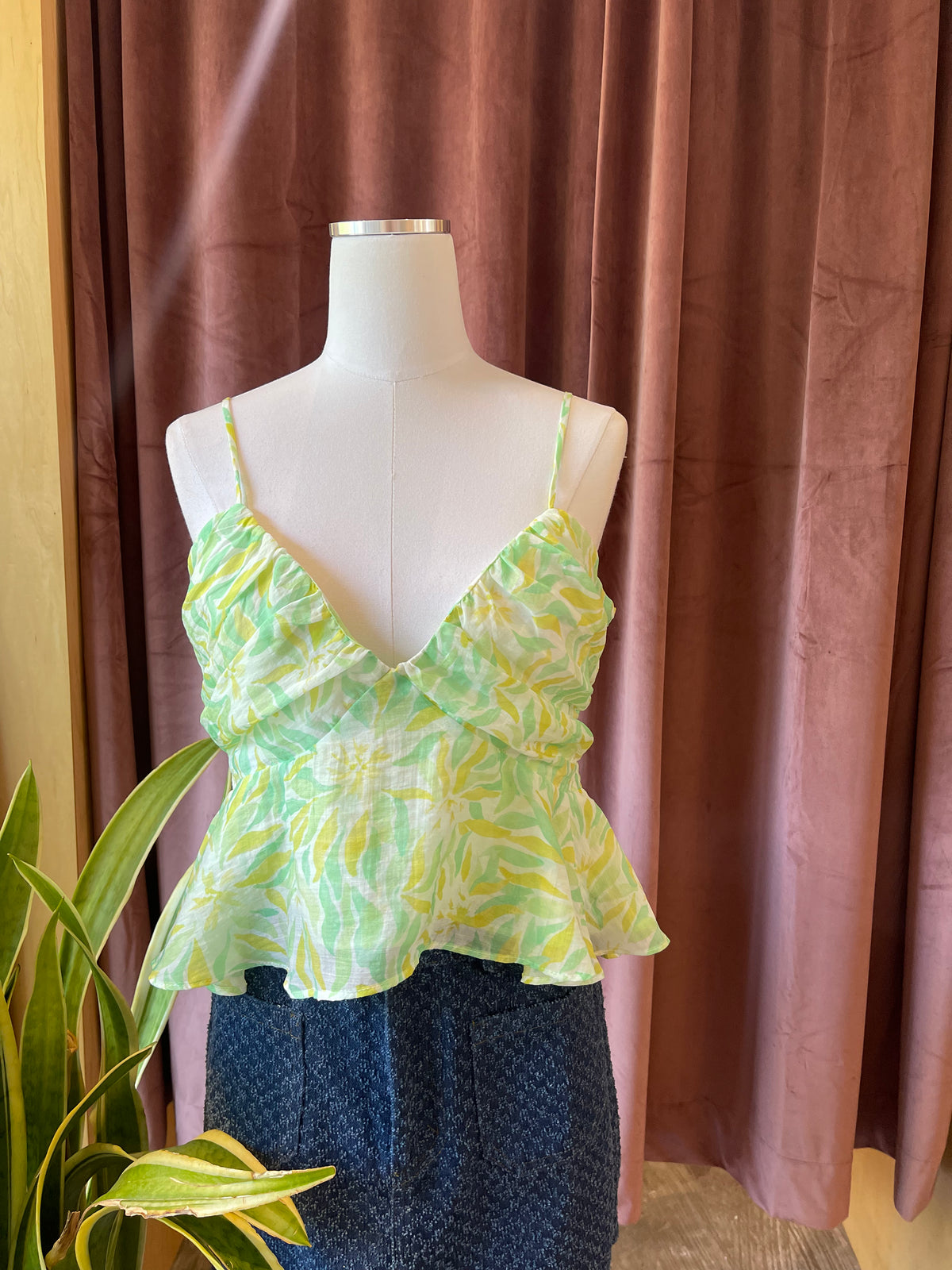 Seaglass Ruffle Tank