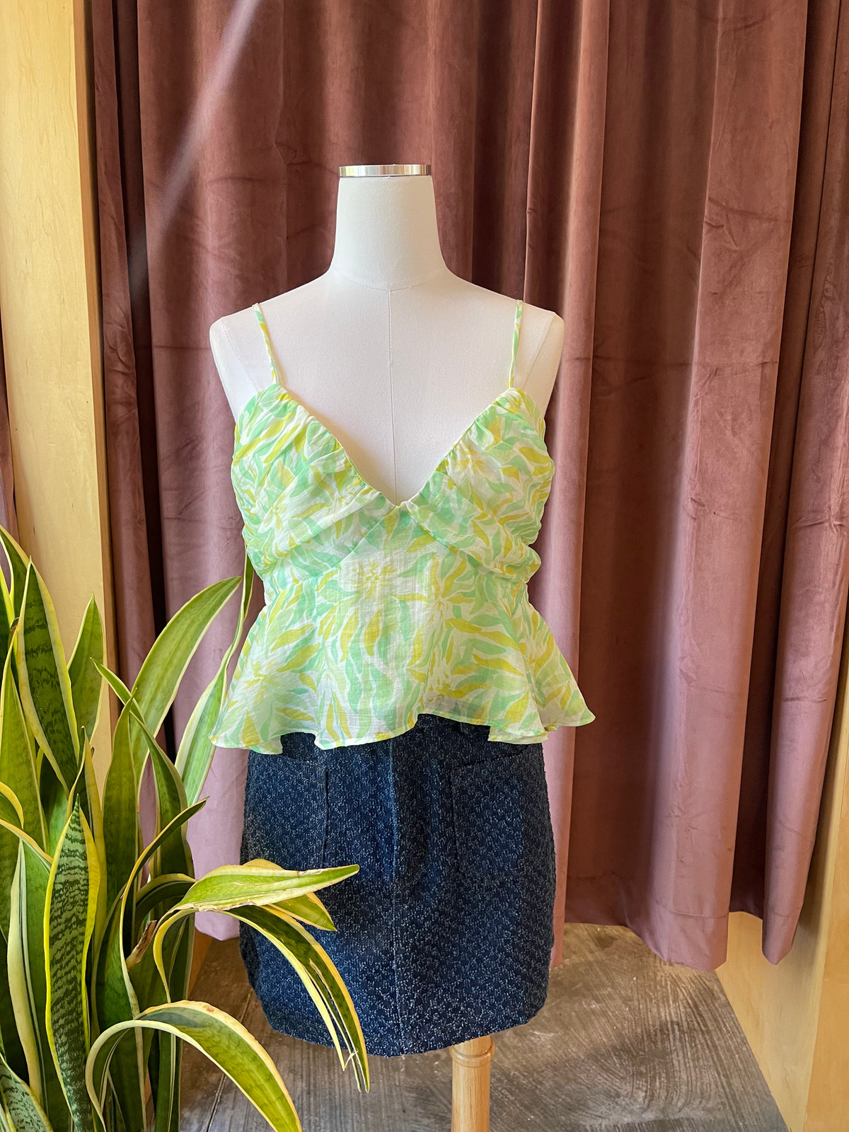 Seaglass Ruffle Tank