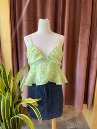 Seaglass Ruffle Tank