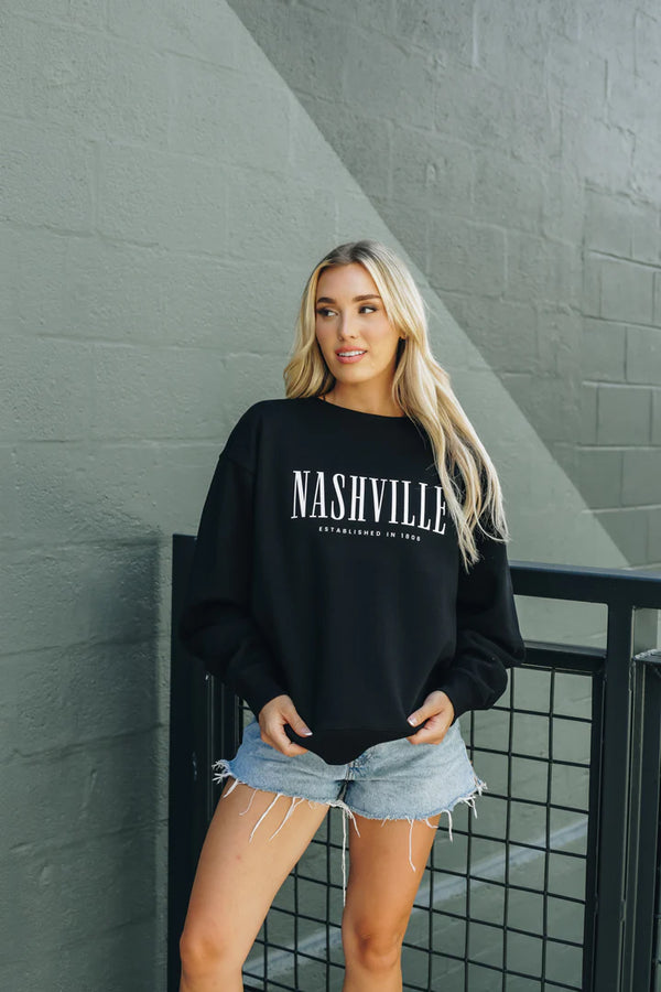 Nashville EST. Crewneck - Assorted Colors