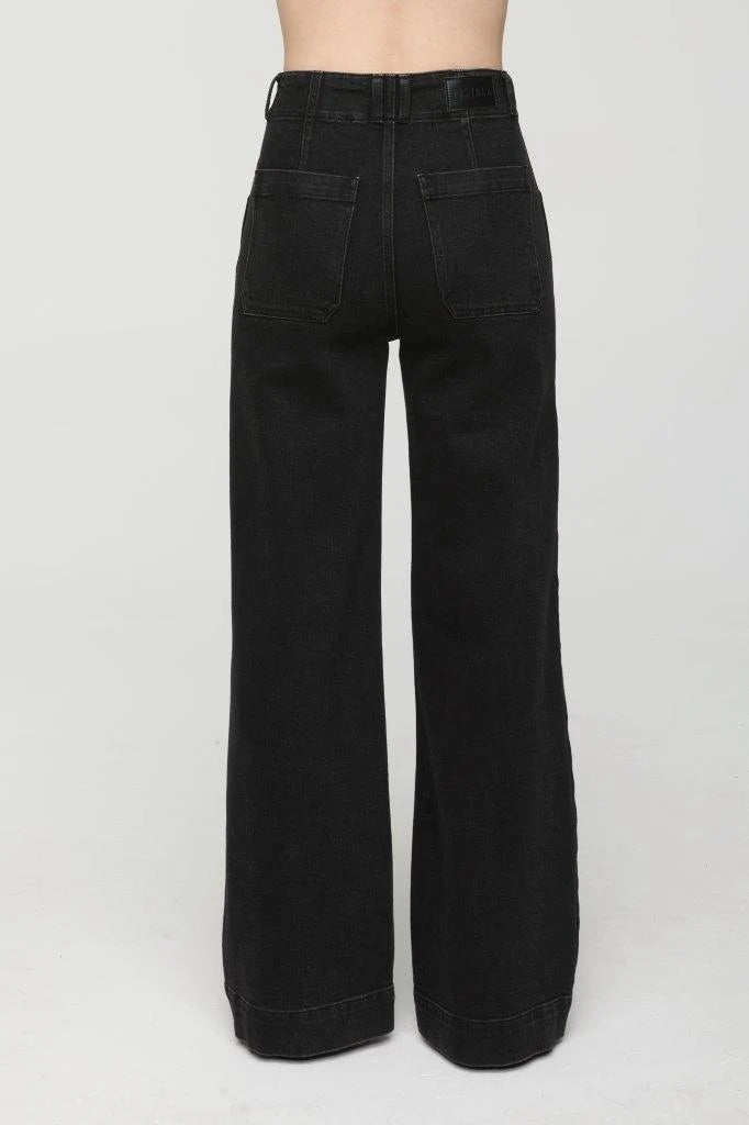 Lana High Rise Ultra Wide Leg - Jetset