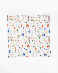 Cotton Muslin Swaddle Blanket - Christmas Time