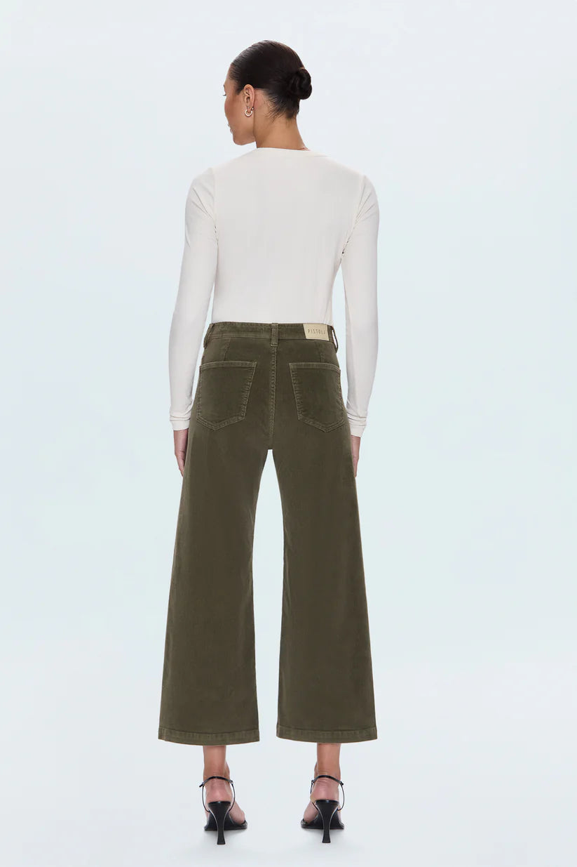 Penny Crop High Rise Wide Leg - Sequoia