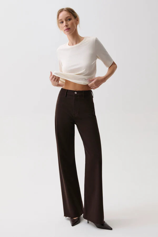 Penny High Rise Wide Leg - Mocha
