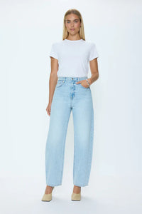 Wes High Rise Barrel Jeans - Waves