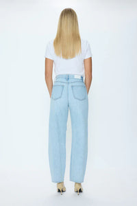 Wes High Rise Barrel Jeans - Waves