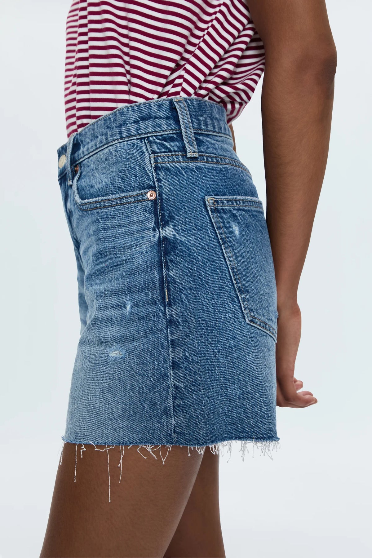 Kennedy Relaxed Mid Rise Cut Off Short - Central Vintage