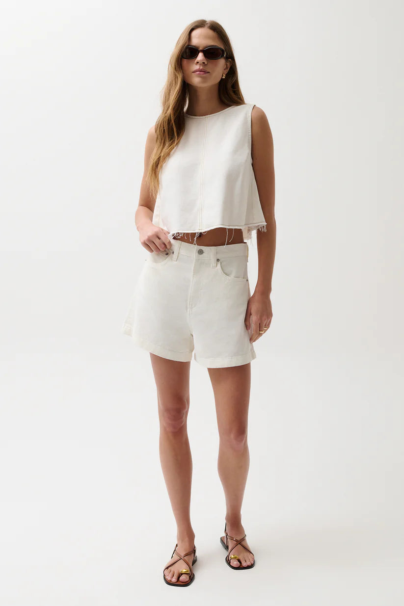 Kimora High Rise Short - Egret