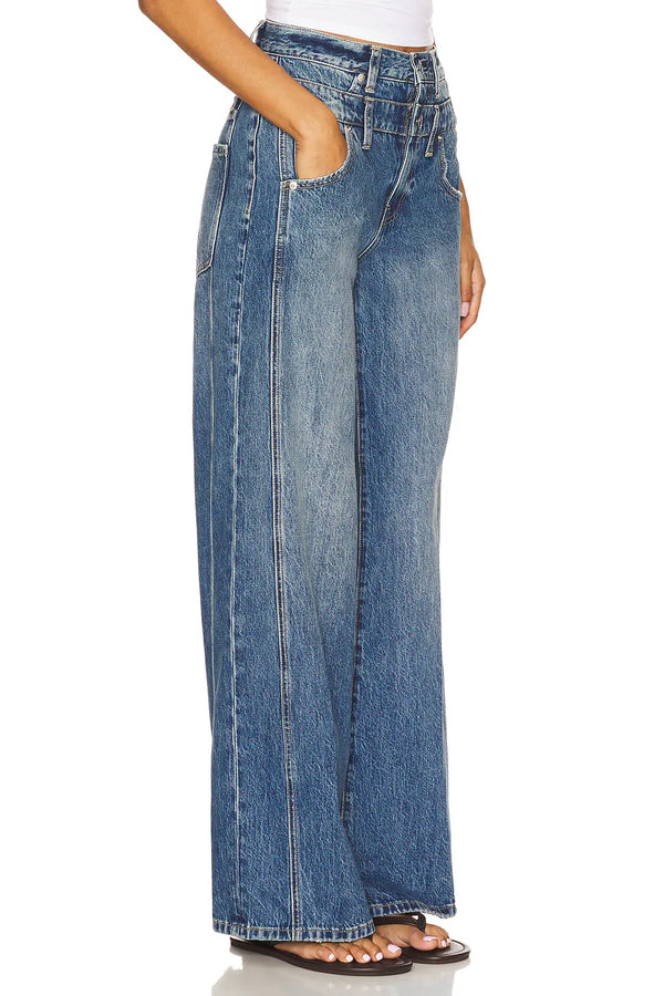 Caleb High Rise Relaxed Stacked Waist - ECHO