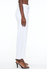 Penny High Rise Wide Leg Crop-BLIZZARD