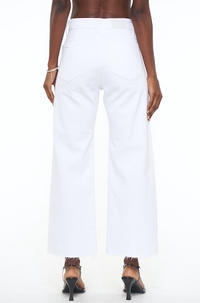 Penny High Rise Wide Leg Crop-BLIZZARD