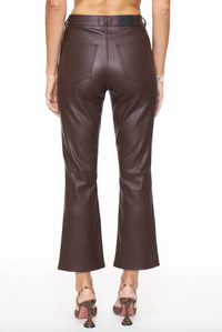 Lennon Faux Leather Crop Flare - ASSORTED COLORS