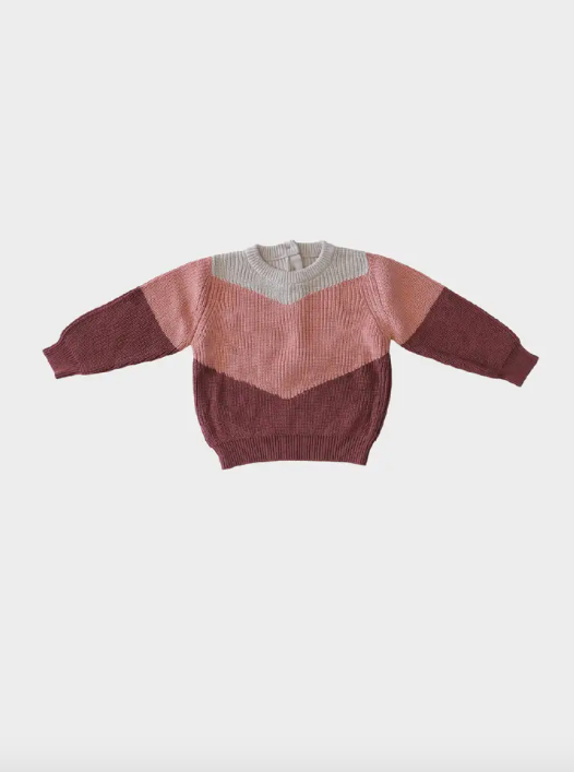 Tri-Colors Knit Sweater