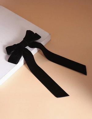 Velvet Vintage Hair Bow Clips Barrettes