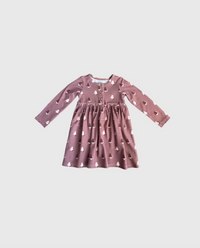 Holiday Girl's Long Sleeve Henley Dress