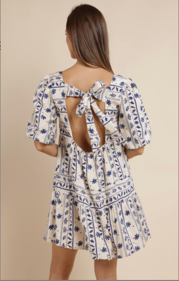 Great Spring Tie Back Dress
