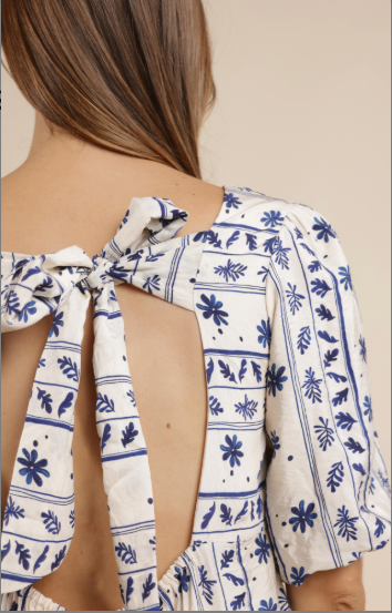 Great Spring Tie Back Dress
