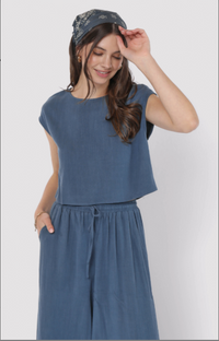 Sugarloaf Linen Top