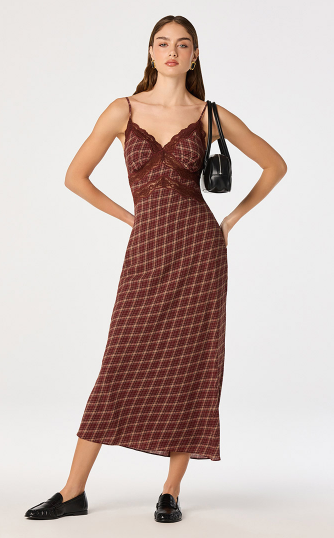 Carin Plaid Dress