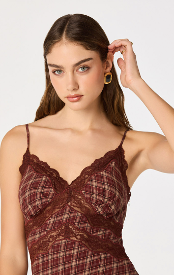 Carin Plaid Dress