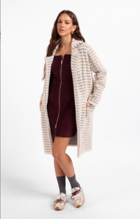 Marceau Houndstooth Coat