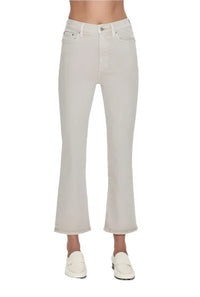 Lennon High Rise Crop Boot Jean - Stone