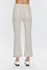 Lennon High Rise Crop Boot Jean - Stone